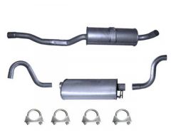 Uitlaat set , Uitlaatsysteem van voorste uitlaatdemper Benzine Volvo 740 (-88) 272263-S
