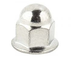 Dop moer, Afgesloten moer, Dekselmoer Chrome o.a. klepdeksel Benzine 4-Cilinder Volvo 240 740 760 780 940 960 (-94) 968458-S