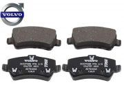 Remblok set achteras geventileerde remschijf met elektr. bediende handrem L&R Volvo S60n 11-18 S80n 07- V60 -18 V60XC -18 V70nn 08- XC60 -17 XC70nn 08- Volvo 31445796 - 32300257